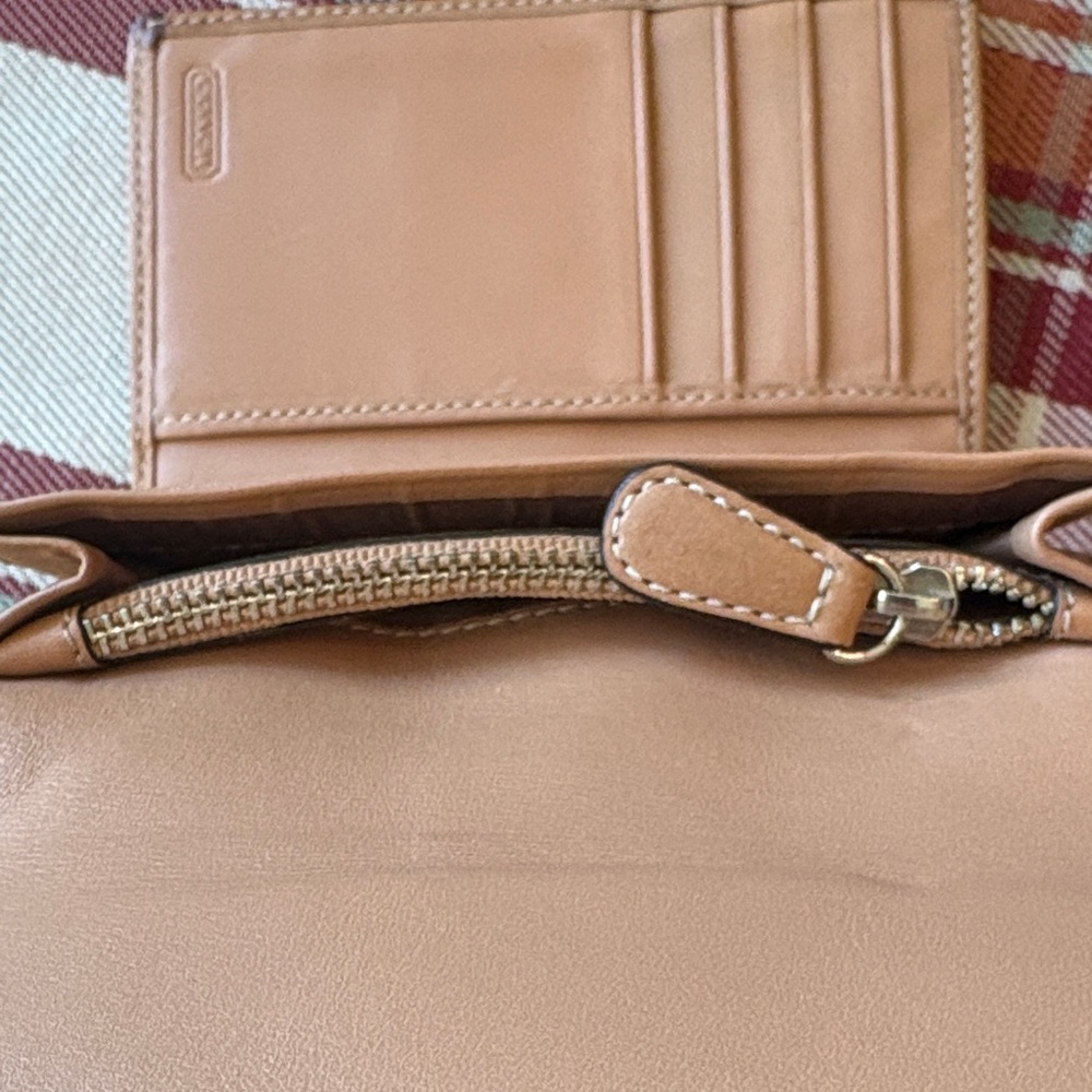 Coach Signature Brown and Tan Wallet - Picture 7 of 7